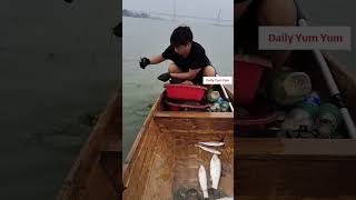 Daily Line Fishing in river at home 004878 fishing fishingvideo linefishing fishingtips [upl. by Sly]