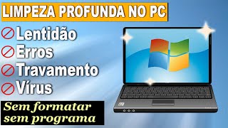 PC ou notebook lento travando com vírus aprenda a ressolver Limpeza total no windows [upl. by Ibrahim]