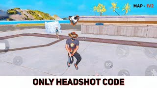 Free fire Only headshot craftland map code  headshot craftland map code india server [upl. by Nalo]