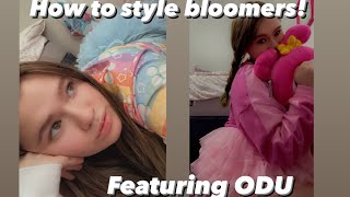 How To Style Bloomers Featuring ODU [upl. by Anibas]