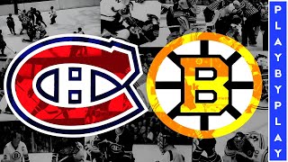 NHL GAME PLAY BY PLAY CANADIENS VS BRUINS [upl. by Caras88]