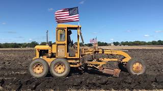 AllisChalmers Model D Grader Working the Dirt in a Field [upl. by Trimble488]