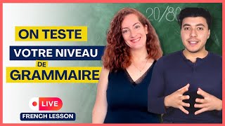 Quiz de grammaire en direct Leçon de français [upl. by Bridge512]