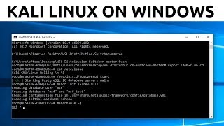 Installing xfce4 on Kali Linux over WSL Windows 10 [upl. by Dirrej]