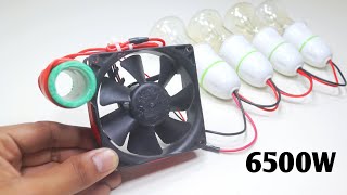 How To Make 6500W 220V Free Electricity Generator With Cooling Fan Electronic Project [upl. by Genovera]