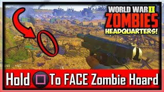 COD WW2 Hidden Zombies Easter Eggs In Headquarters Call of Duty WW2 Headquarters Easter Egg Secret [upl. by Wrdna796]