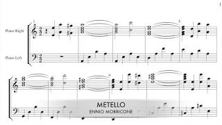 Ennio Morricone  Metello Piano Cover  Sheet Music [upl. by Hadleigh]