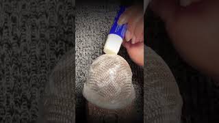 ASMR Crinkly Glue on Plastic Wrap tingles [upl. by Swen]