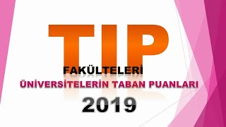 Tıp Fakülteleri Taban Puanları ve Sıralamaları 2019  FENBİL AKADEMİ [upl. by Newlin]