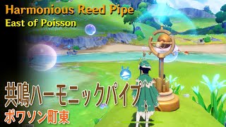 【原神】共鳴ハーモニックパイプフォンテーヌポワソン町東（56894）Harmonious Reed PipeEast of PoissonFontaine [upl. by Asit85]