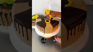 tutorial para decorar torta con ganache de chocolate [upl. by Aihsad]