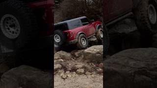 2Door Bronco on 37s rock crawling  badlands off road park [upl. by Rehtul64]