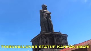 THIRUVALLUVAR STATUE  thiruvalluvar statue in kanyakumari  vivekananda statue kanyakumari [upl. by Ailekahs]