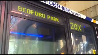 The Bee line System  W20x to Bedford Park Subway Station  via Central Park Ave amp Tarrytown Rd [upl. by Hametaf]