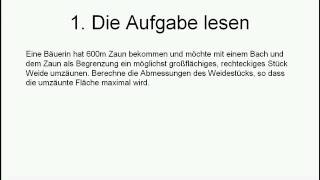 Textaufgabe zur quadratischen Ergänzung  Mathematik  Funktionen [upl. by Alburga]