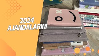 2024te kullanacağım ajandalar ve diğer tüm ajandalarım [upl. by Kendall]