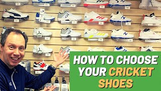 How To Choose Your Cricket Shoes  Cricket Spikes  Key Considerations [upl. by Rozek906]