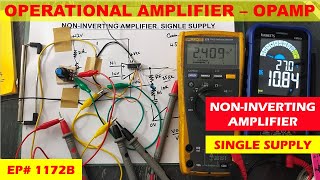 1172B NonInverting amplifier using Single Power Supply [upl. by Bone904]