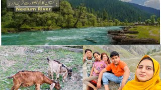 Visit to Neelum River  Darya e Neelum ki sair  life with Fizza and Noor [upl. by Felita]