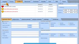 Scheda Certificati  inserimento di un certificato medico [upl. by Sirtemed]