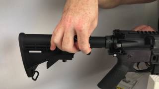 Cross Armory  CA Legal AR15 Fixed Stock  STOCK LOCK Installation [upl. by Arden]