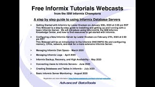 Informix Tutorial  Getting Started with Informix by Lester Knutsen [upl. by Seyler]