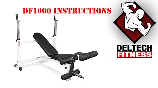 DF1000 Olympic Bench Assembly Instructions [upl. by Swartz]