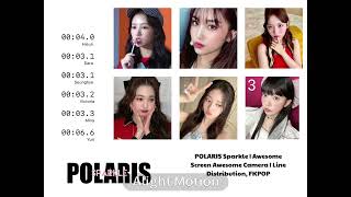 POLARIS Sparkle  Awesome Screen Awesome Camera  Line Distribution  FKPOP [upl. by Bary]