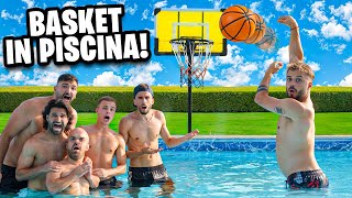 🏀 BASKET CHALLENGE in PISCINA 💦 [upl. by Bradman]