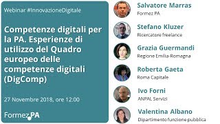 Competenze digitali per la PA Esperienze di utilizzo di DigComp [upl. by Llenehc700]