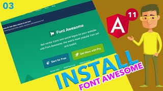 🔴 Angular 11 Tutorial  Font awesome in angular  Ujjwal Technical Tips [upl. by Irish]