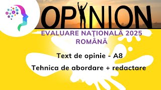 Text de opinie ✒️Textsuport nonliterar ✒️Evaluare nationala 2025 romana [upl. by Nevil]