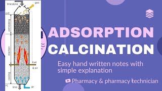 Adsorption amp Calcination pharmaceutics pharmacy pharmacytechnician I yearpH technician [upl. by Zoara]