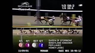 2001 Mohawk Raceway WINDYLANE HANOVER John Campbell Oakville Stakes Elimination [upl. by Yednil]