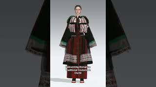 Reinventing traditional Romanian clothing in my style  Made in Clo3D Not AI 3ddesigner [upl. by Eladroc]