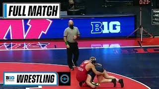 165 LBS 18 Peyton Robb Nebraska vs 7 Dan Braunagel Illinois  2021 Big Ten Wrestling [upl. by Peskoff397]