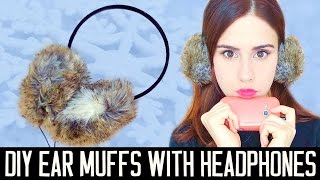 DIY ear muffs with headphones EASY  Gift idea [upl. by Forlini]