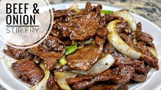 Beef And Onion Stir Fry ｜Tender And Juicy Beef [upl. by Sparke]