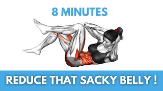 8Minute Workout To Eliminate A Hanging Belly [upl. by Reddy900]