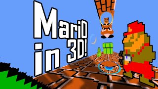 3D Mari0  Portal Super Mario Bros in 3D Gameplay [upl. by Zetra888]