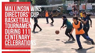 Mallinson wins Directors Cup basketball tournament during 111 centenary celebrations [upl. by Hekking970]