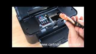 Canon Pixma iP4600 How to set up and install ink cartridges [upl. by Bird]