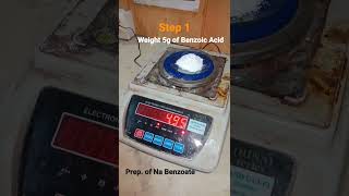 Preparation of Benzoic Acid From Sodium Benzoate Step 1 [upl. by Mapel]