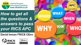 How to get all the questions amp answers to pass your RICS APC [upl. by Dilks482]