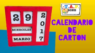 Como hacer un calendario  TAP ZONE [upl. by Synn761]