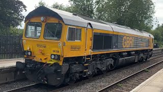 Hinckley station epic catch a class 66786 Cambridge university RAILWAY club light engine 0M61 5824 [upl. by Oniger]