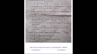 10th Maths 2nd Mid Term Test 2022 Original Question Paper Nagapattinam District English Medi [upl. by Anigroeg]