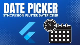 Date Picker  Flutter  Syncfusion flutter datepicker [upl. by Lubba]