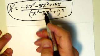 More Difficult Quotient Rule Problems And Explanations [upl. by Artur]