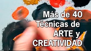 Más de 40 técnicas de Arte y Creatividad Dibujo y Pintura Curso online [upl. by Aniaj]